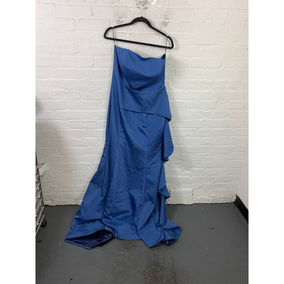 John Paul Ataker Women's Sweetheart-Neck Maxi Dress Sleeveless Blue Size 3 - Picture 3 of 6